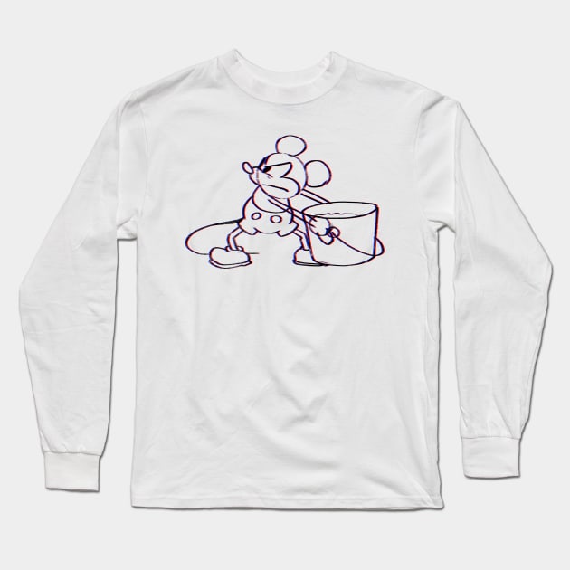 Steamboat Willie is jealous Long Sleeve T-Shirt by MEWRCH